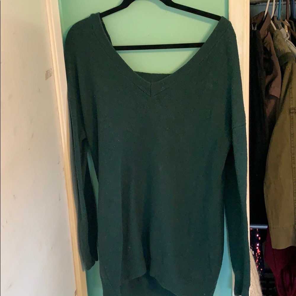 Hunter green sweater dress